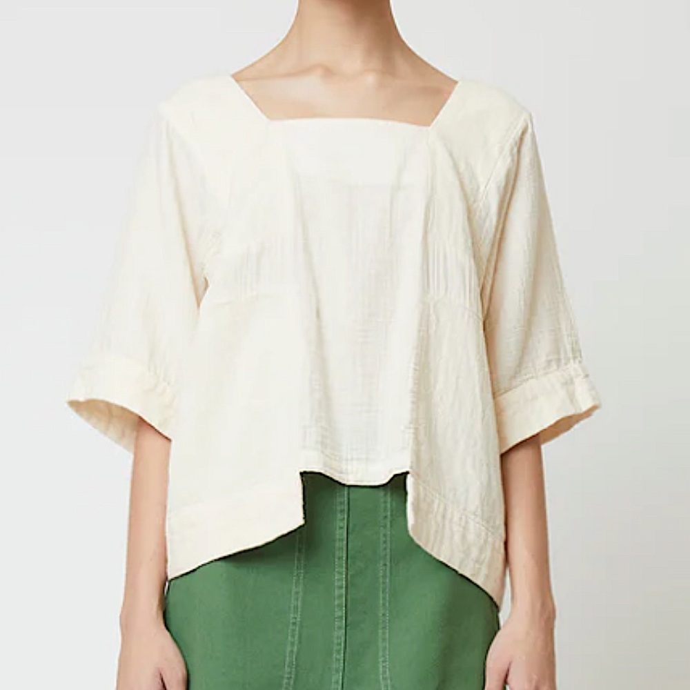 Cream Semi Crop